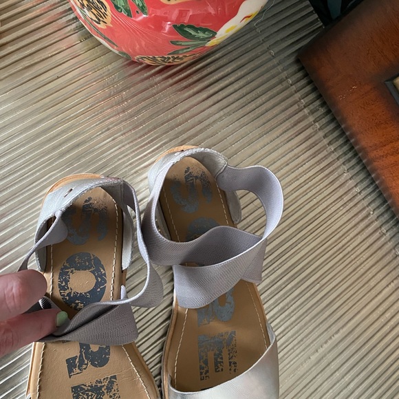 Silver Sorel Ella Sandals - Picture 7 of 7